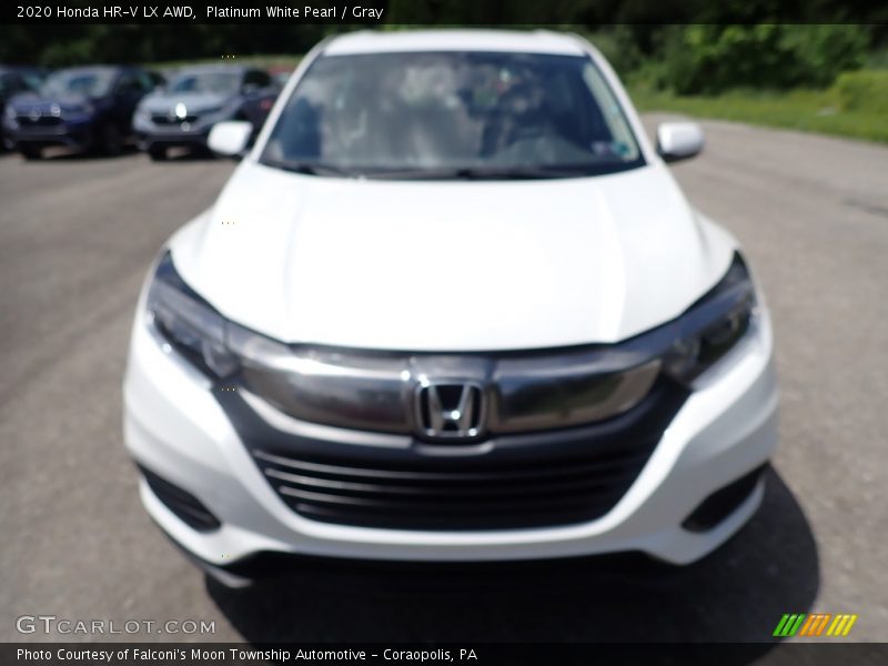 Platinum White Pearl / Gray 2020 Honda HR-V LX AWD