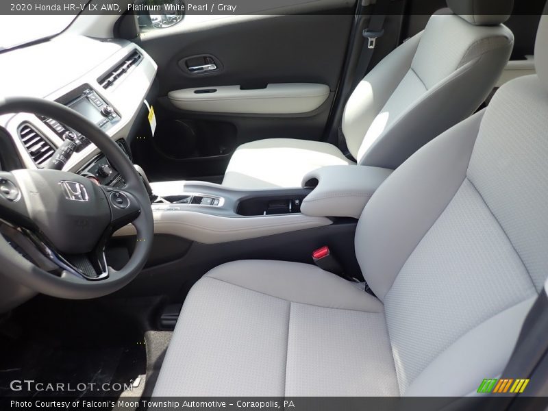 Platinum White Pearl / Gray 2020 Honda HR-V LX AWD
