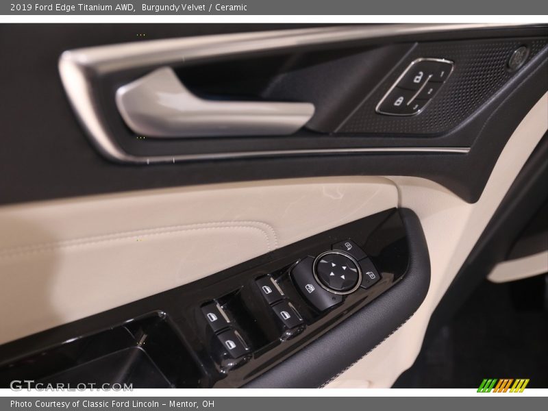 Burgundy Velvet / Ceramic 2019 Ford Edge Titanium AWD