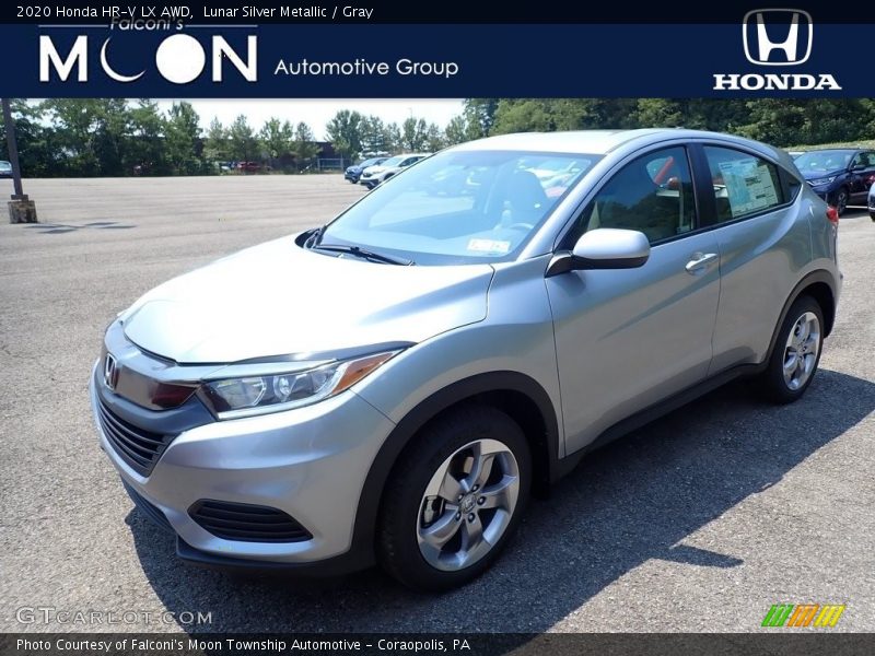 Lunar Silver Metallic / Gray 2020 Honda HR-V LX AWD