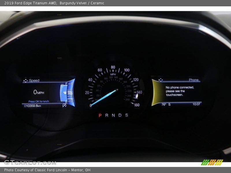 Burgundy Velvet / Ceramic 2019 Ford Edge Titanium AWD