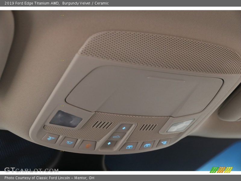 Burgundy Velvet / Ceramic 2019 Ford Edge Titanium AWD