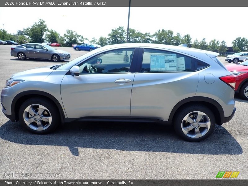 Lunar Silver Metallic / Gray 2020 Honda HR-V LX AWD