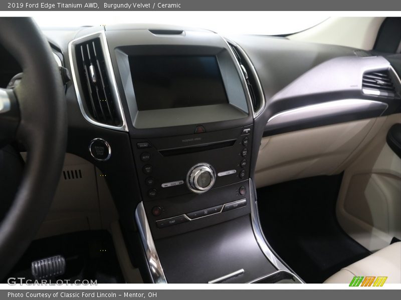 Burgundy Velvet / Ceramic 2019 Ford Edge Titanium AWD