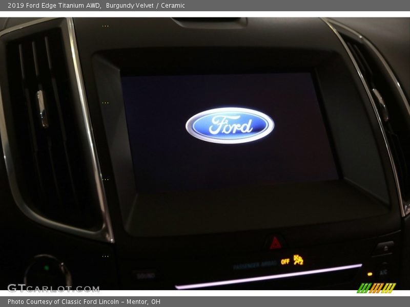 Burgundy Velvet / Ceramic 2019 Ford Edge Titanium AWD