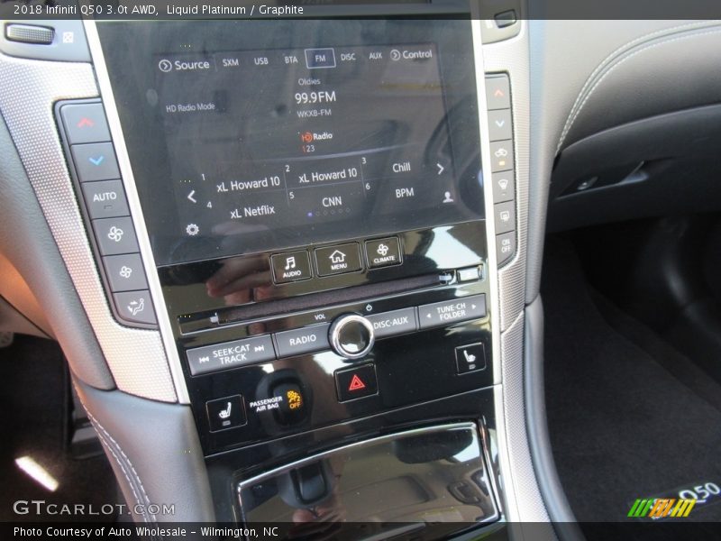 Liquid Platinum / Graphite 2018 Infiniti Q50 3.0t AWD