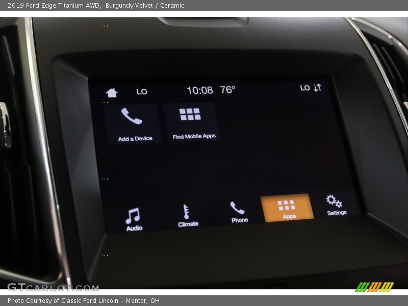 Burgundy Velvet / Ceramic 2019 Ford Edge Titanium AWD