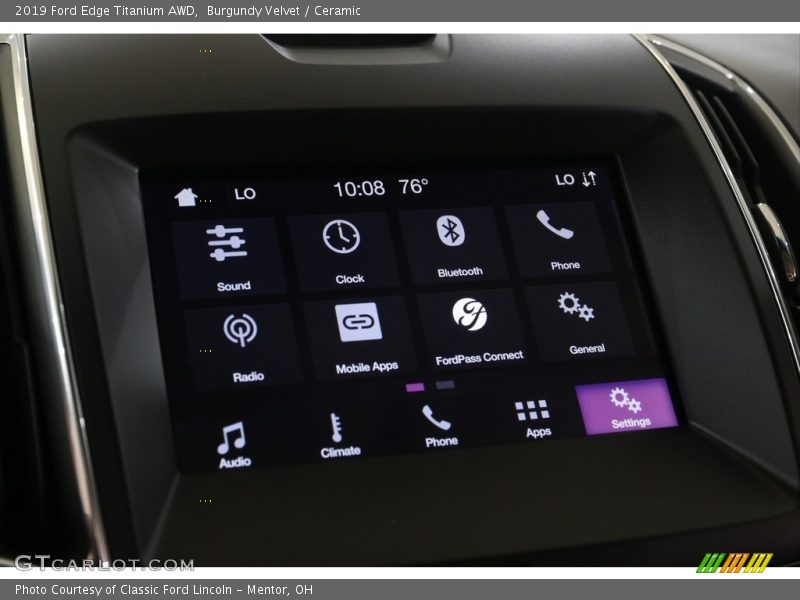 Burgundy Velvet / Ceramic 2019 Ford Edge Titanium AWD