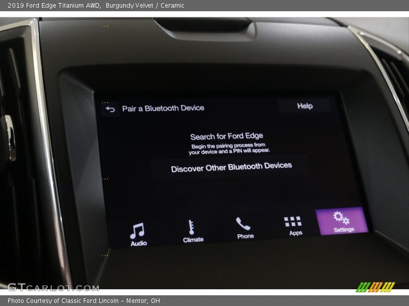 Burgundy Velvet / Ceramic 2019 Ford Edge Titanium AWD