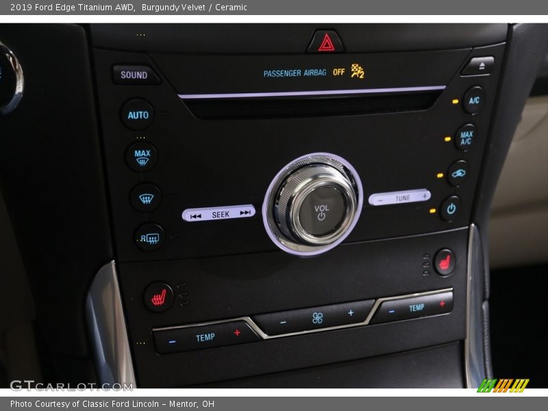 Burgundy Velvet / Ceramic 2019 Ford Edge Titanium AWD