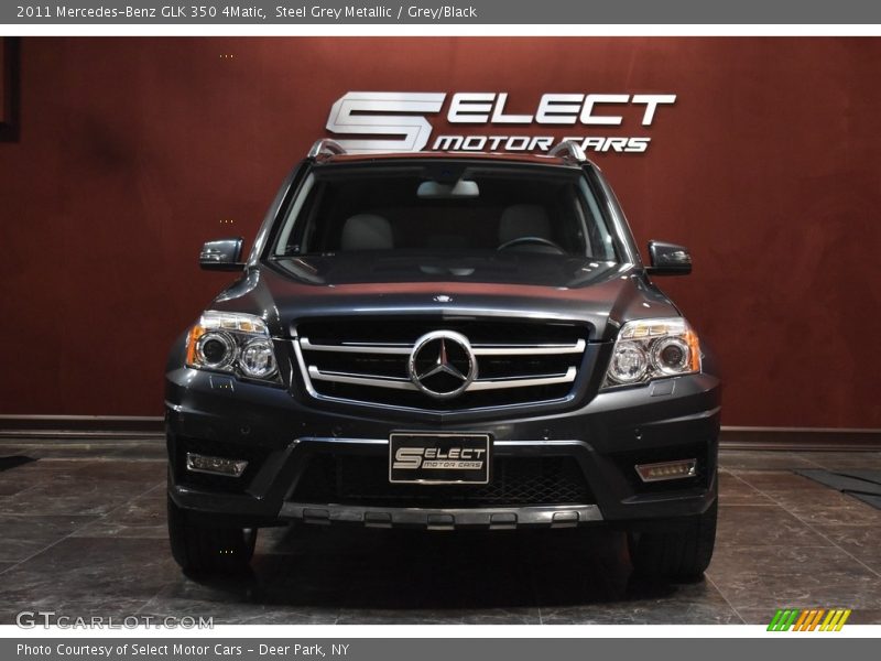 Steel Grey Metallic / Grey/Black 2011 Mercedes-Benz GLK 350 4Matic