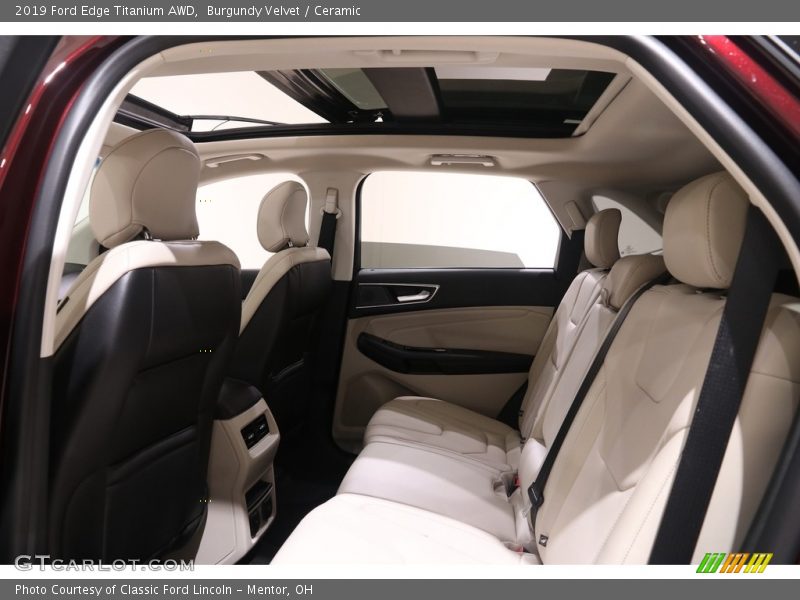 Burgundy Velvet / Ceramic 2019 Ford Edge Titanium AWD