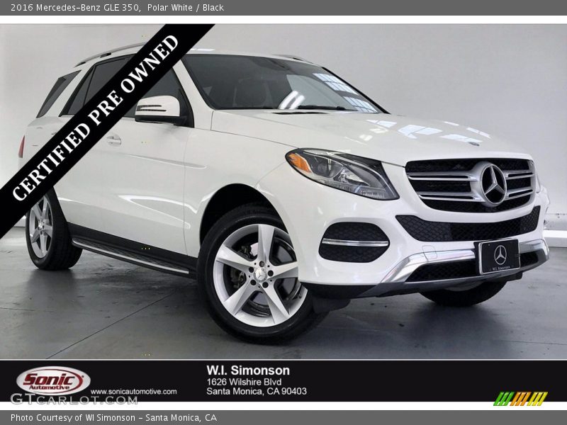 Polar White / Black 2016 Mercedes-Benz GLE 350