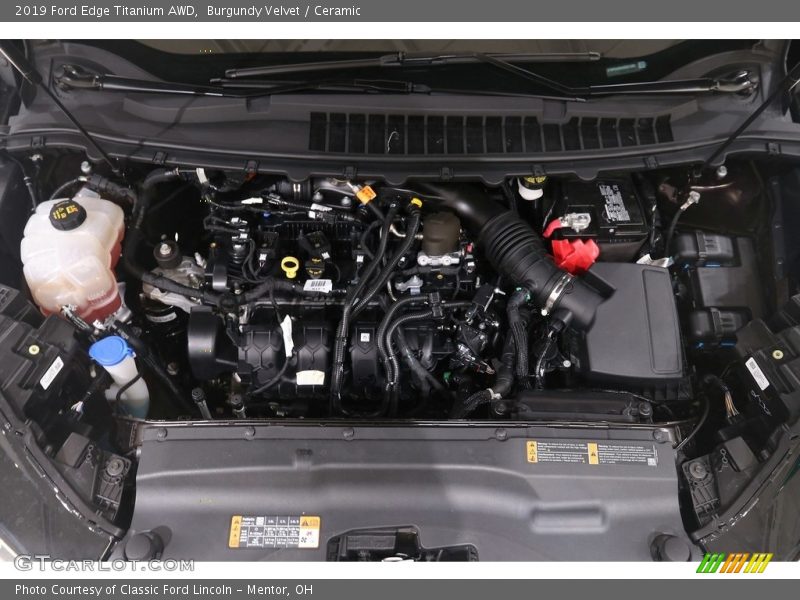 Burgundy Velvet / Ceramic 2019 Ford Edge Titanium AWD