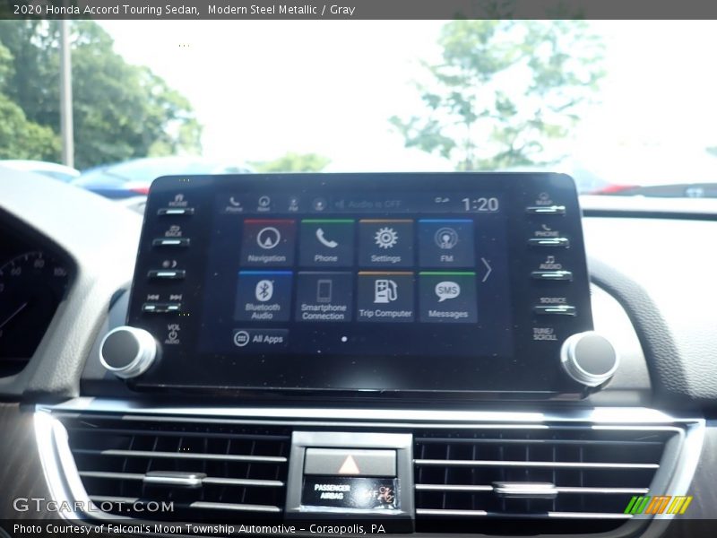 Modern Steel Metallic / Gray 2020 Honda Accord Touring Sedan