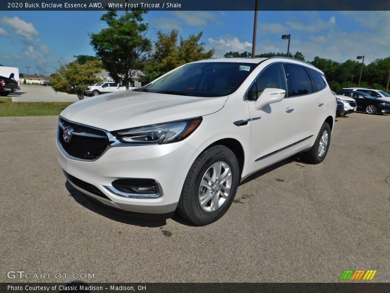 White Frost Tricoat / Shale 2020 Buick Enclave Essence AWD