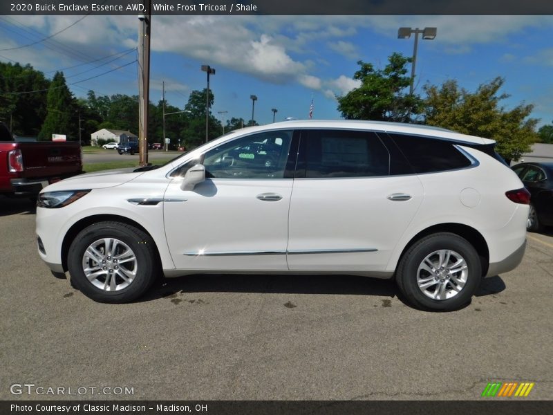 White Frost Tricoat / Shale 2020 Buick Enclave Essence AWD