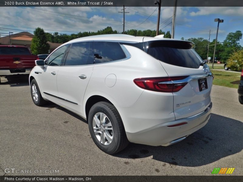 White Frost Tricoat / Shale 2020 Buick Enclave Essence AWD