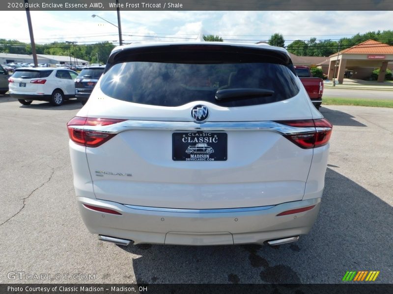 White Frost Tricoat / Shale 2020 Buick Enclave Essence AWD