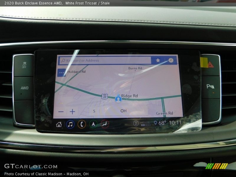 White Frost Tricoat / Shale 2020 Buick Enclave Essence AWD