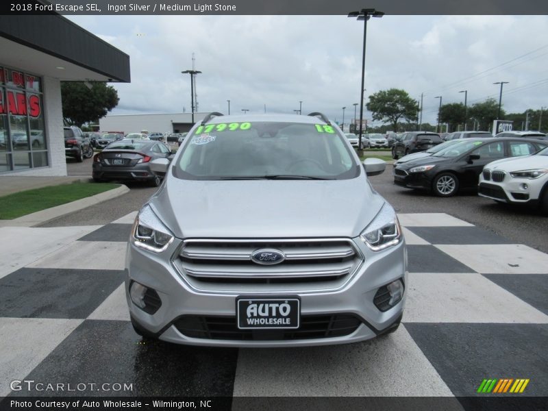 Ingot Silver / Medium Light Stone 2018 Ford Escape SEL