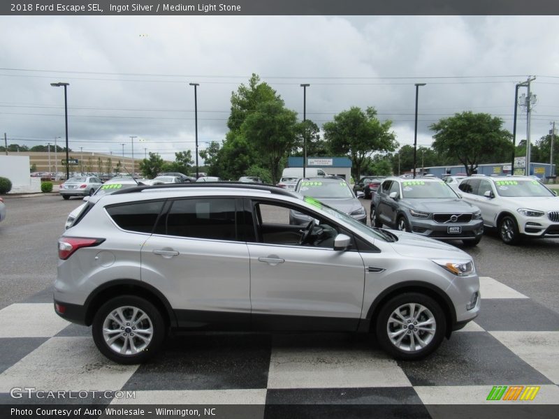 Ingot Silver / Medium Light Stone 2018 Ford Escape SEL