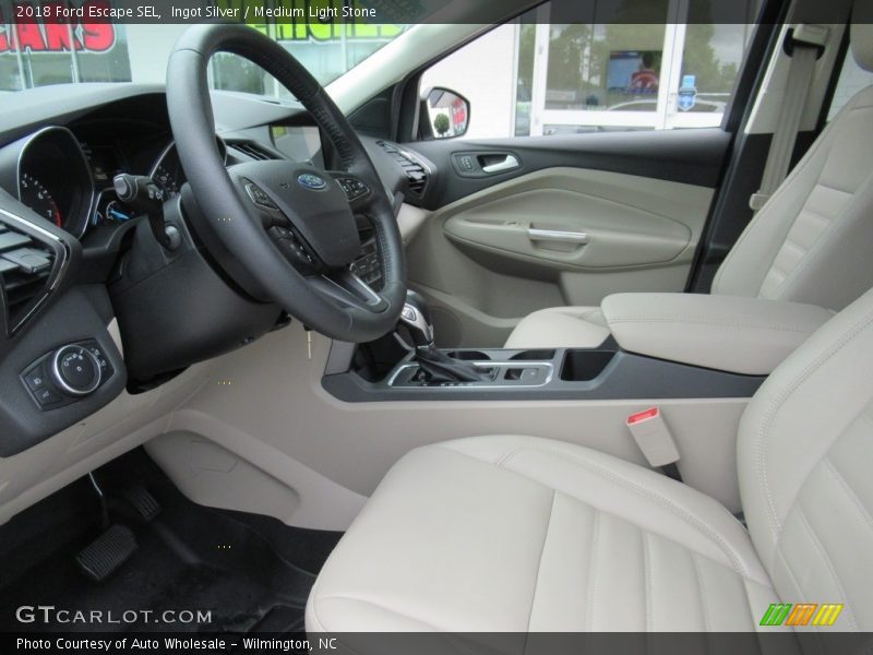 Ingot Silver / Medium Light Stone 2018 Ford Escape SEL