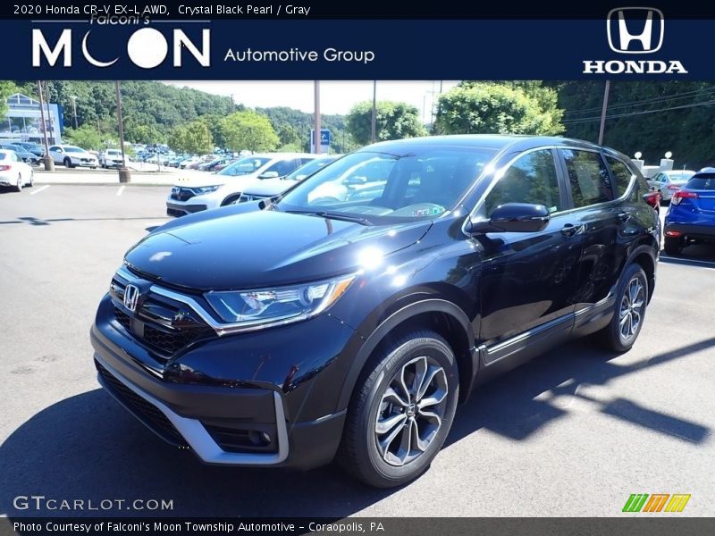 Crystal Black Pearl / Gray 2020 Honda CR-V EX-L AWD