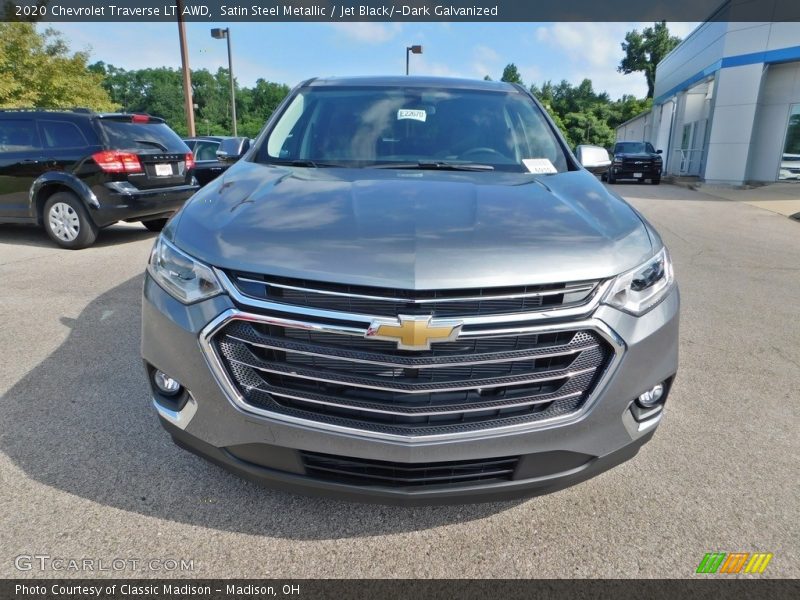 Satin Steel Metallic / Jet Black/­Dark Galvanized 2020 Chevrolet Traverse LT AWD