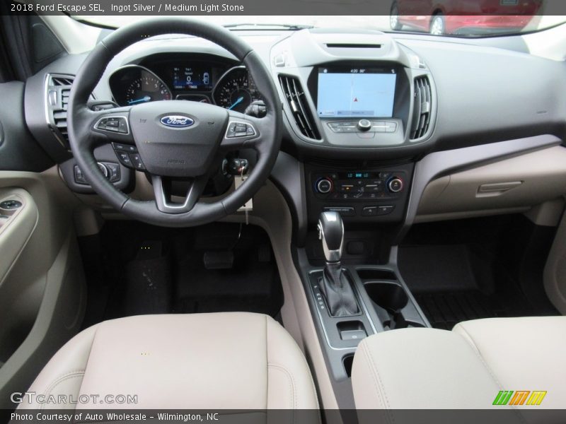 Ingot Silver / Medium Light Stone 2018 Ford Escape SEL