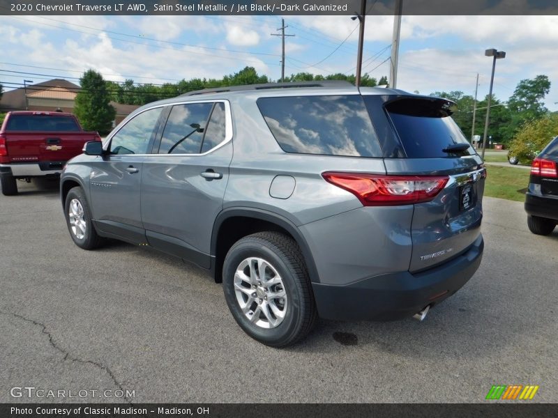 Satin Steel Metallic / Jet Black/­Dark Galvanized 2020 Chevrolet Traverse LT AWD