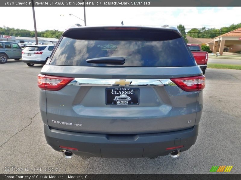 Satin Steel Metallic / Jet Black/­Dark Galvanized 2020 Chevrolet Traverse LT AWD