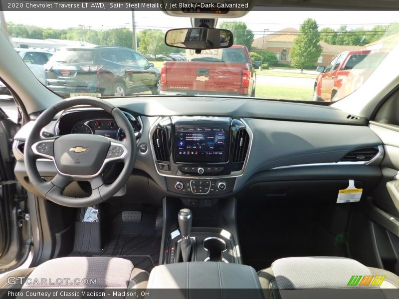 Satin Steel Metallic / Jet Black/­Dark Galvanized 2020 Chevrolet Traverse LT AWD