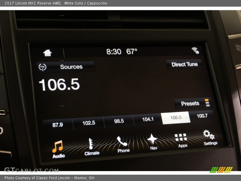 White Gold / Cappuccino 2017 Lincoln MKC Reserve AWD