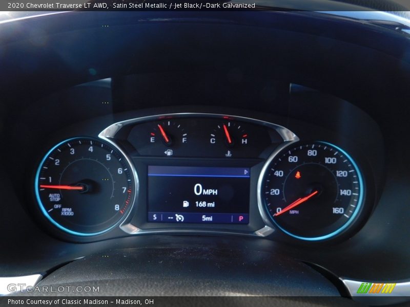 Satin Steel Metallic / Jet Black/­Dark Galvanized 2020 Chevrolet Traverse LT AWD