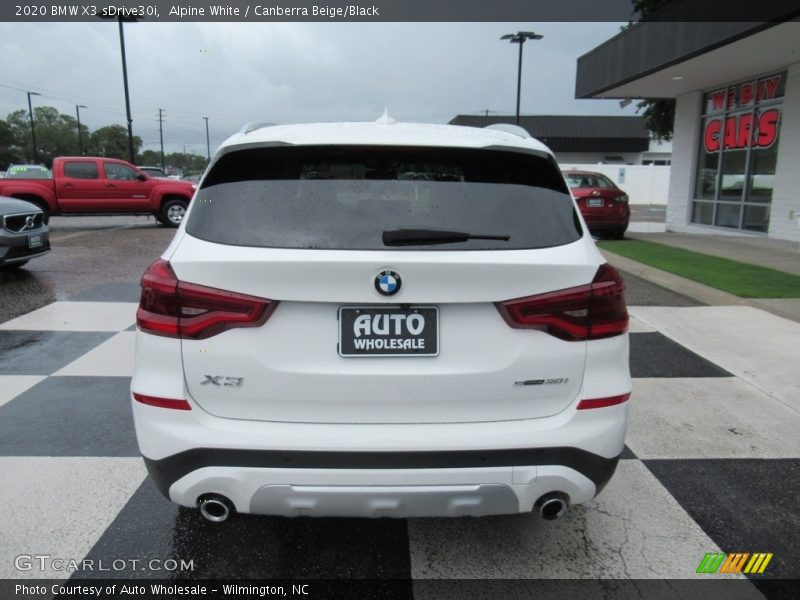 Alpine White / Canberra Beige/Black 2020 BMW X3 sDrive30i