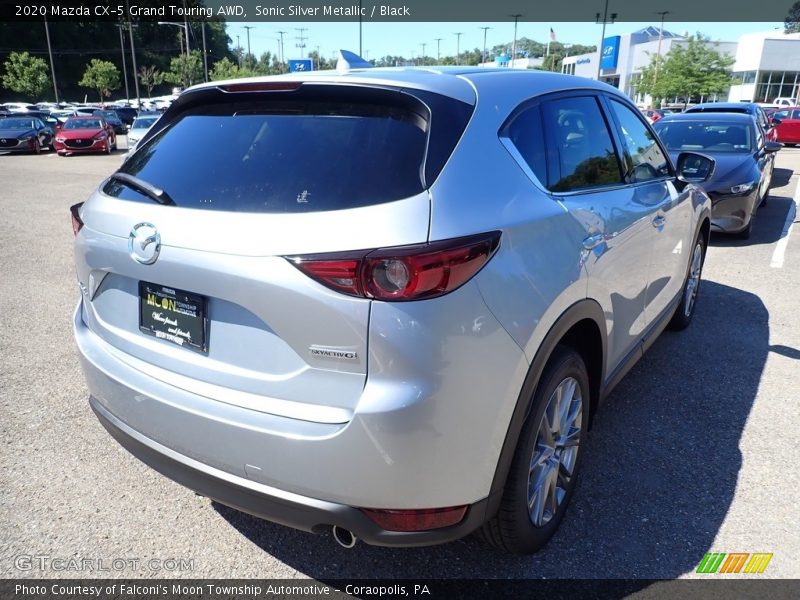 Sonic Silver Metallic / Black 2020 Mazda CX-5 Grand Touring AWD