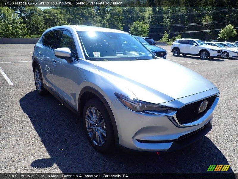 Sonic Silver Metallic / Black 2020 Mazda CX-5 Grand Touring AWD