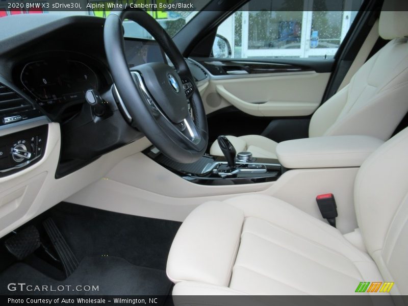 Alpine White / Canberra Beige/Black 2020 BMW X3 sDrive30i