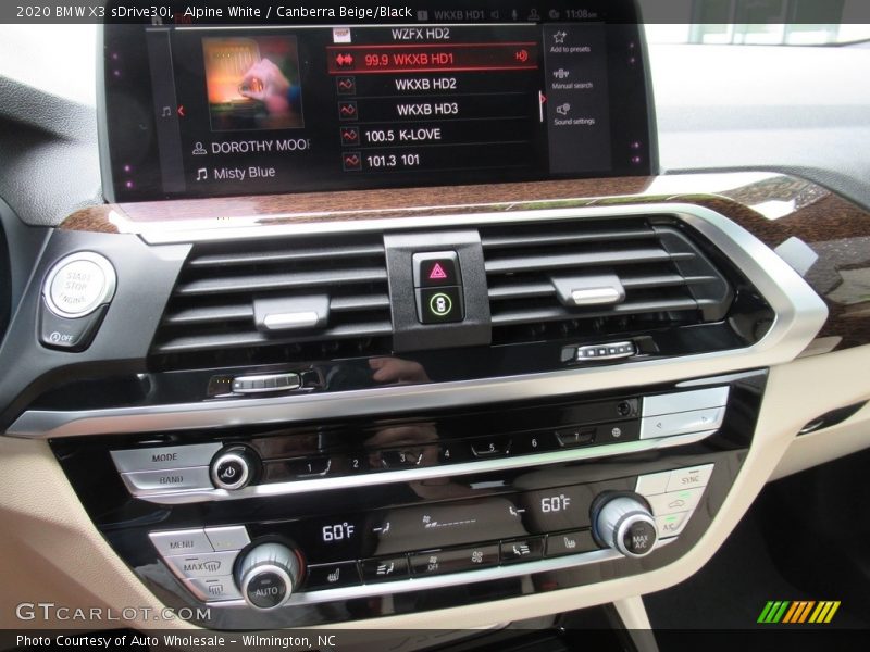 Alpine White / Canberra Beige/Black 2020 BMW X3 sDrive30i