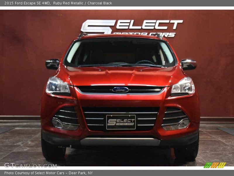 Ruby Red Metallic / Charcoal Black 2015 Ford Escape SE 4WD