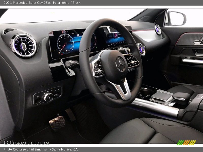 Front Seat of 2021 GLA 250