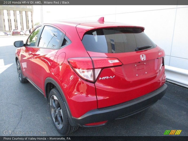 Milano Red / Black 2018 Honda HR-V EX AWD
