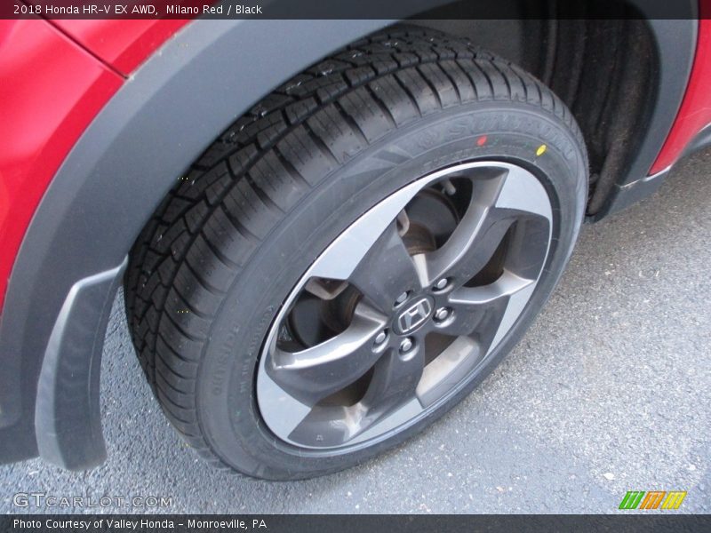 Milano Red / Black 2018 Honda HR-V EX AWD