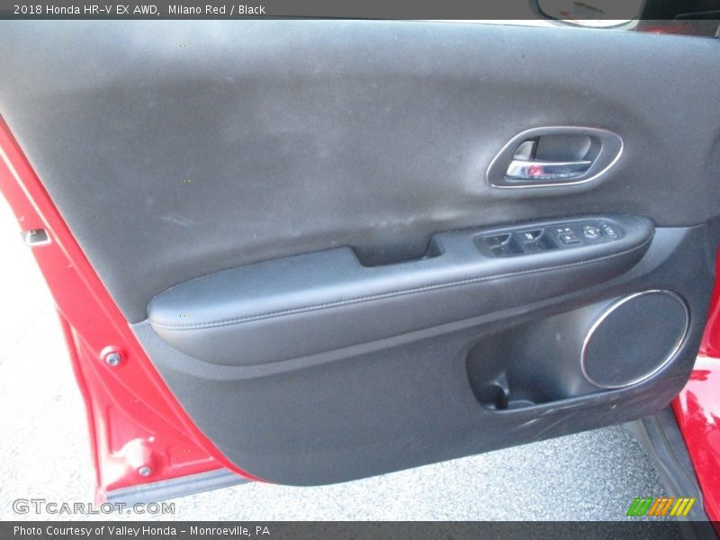 Milano Red / Black 2018 Honda HR-V EX AWD