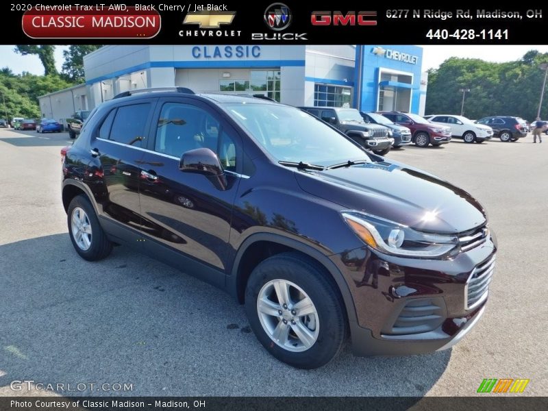 Black Cherry / Jet Black 2020 Chevrolet Trax LT AWD