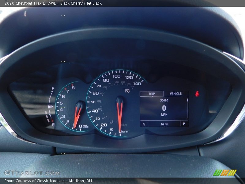 Black Cherry / Jet Black 2020 Chevrolet Trax LT AWD