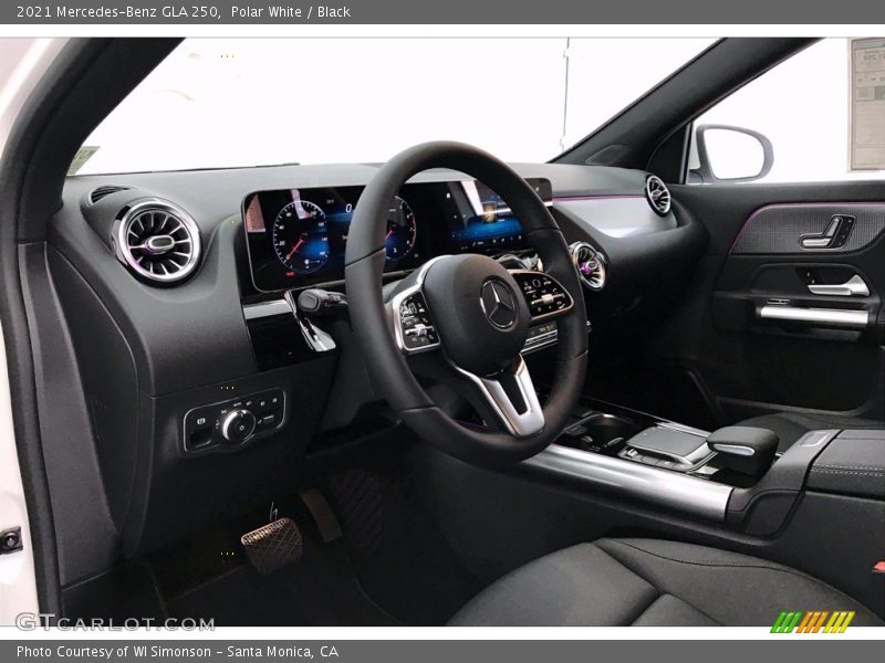 Dashboard of 2021 GLA 250