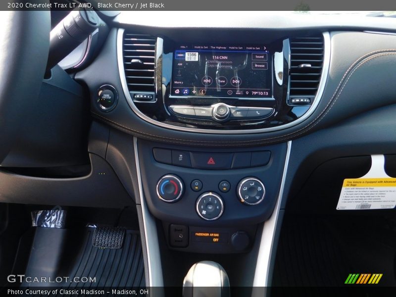 Black Cherry / Jet Black 2020 Chevrolet Trax LT AWD