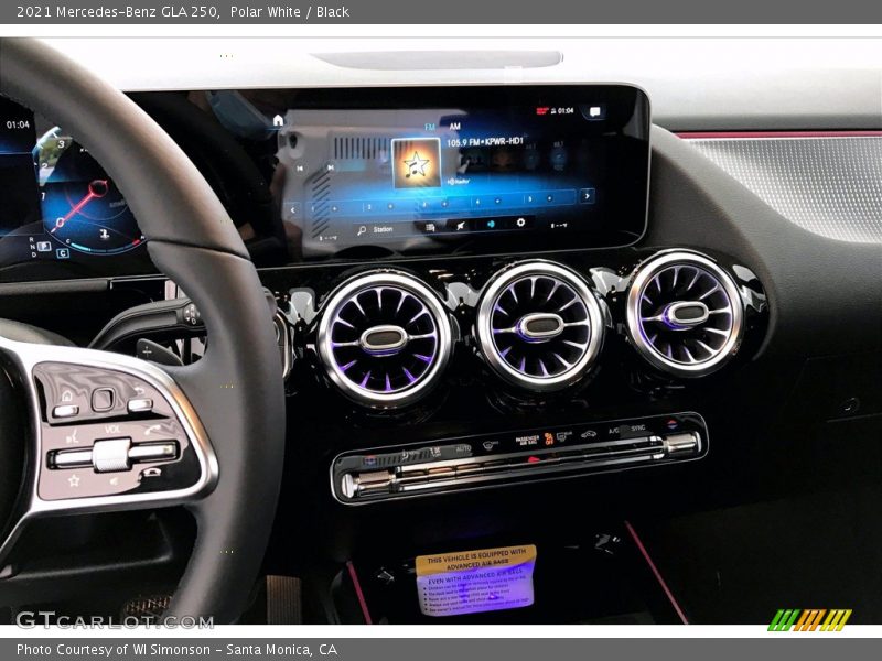 Controls of 2021 GLA 250